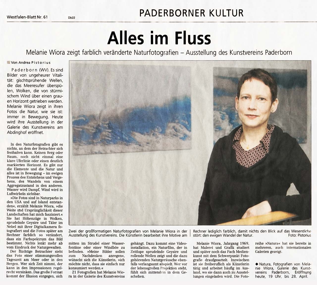 „Alles im Fluss“, Westfalen-Blatt, 13. März 2013